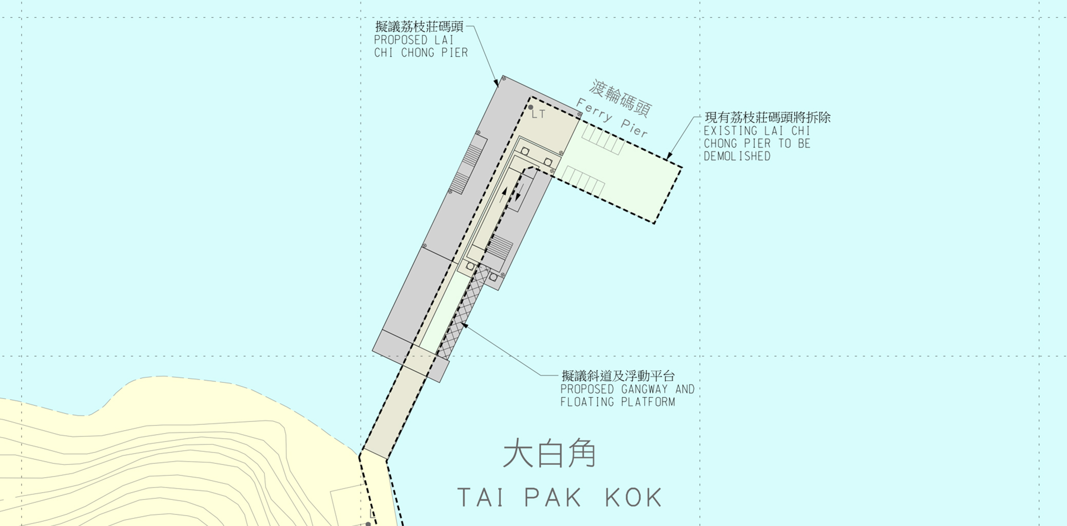 荔枝莊码头之平面图